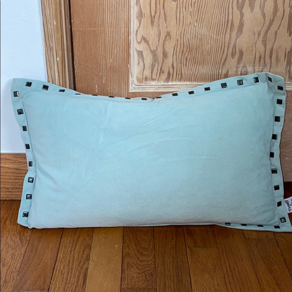 Rectangle throw pillow with stud details